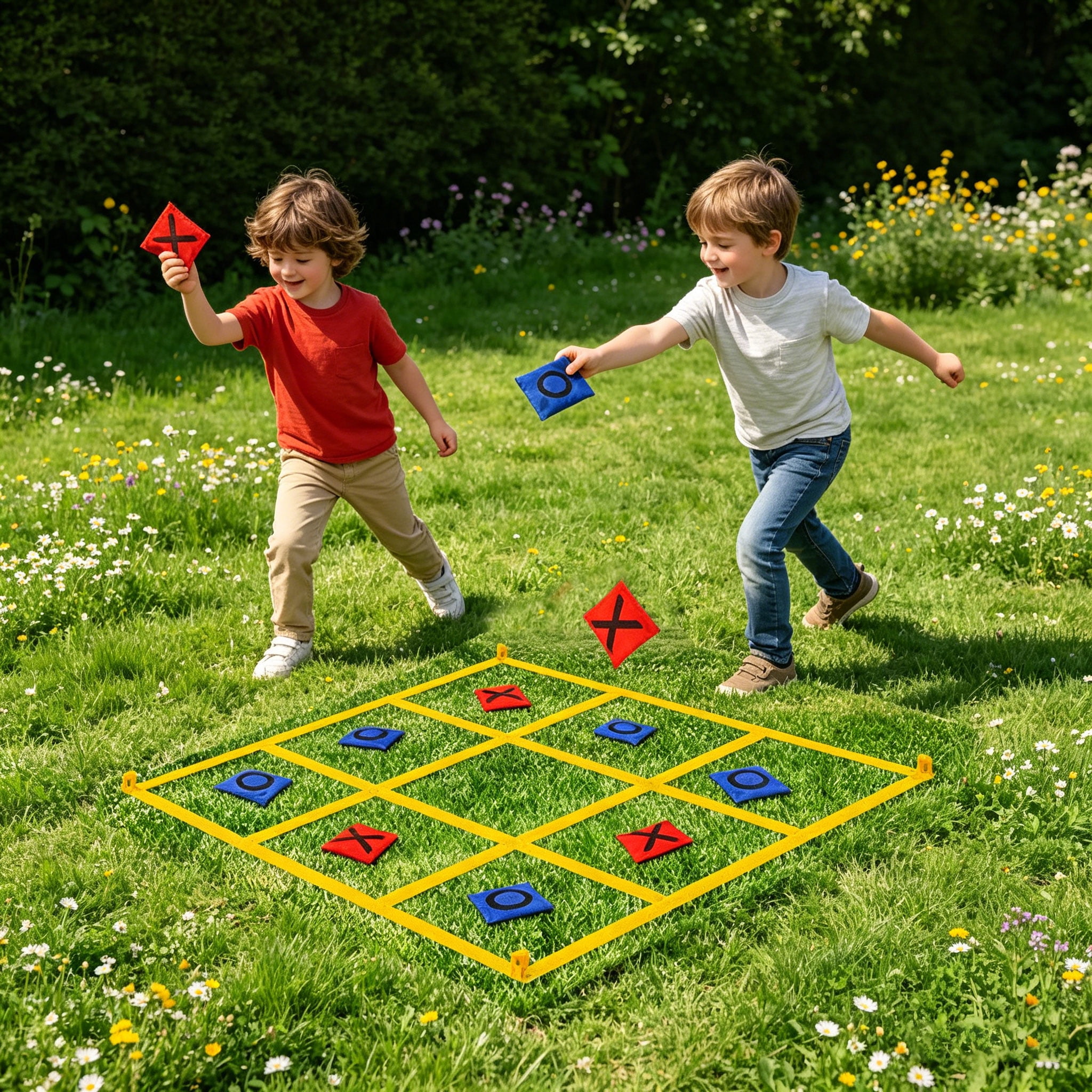 Fun Foldable Yard Game Set Promotes Family Bonding And Group Play Outdoors