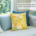 thumbnail image 7 of 2PCS Floral Colorful Flower Pillow Cover Decorative Square Cushion Accent Polyester 18x18 Inch for Sofa Chair, 7 of 7