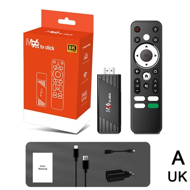 M96 Android 13 Smart TV Stick 2+16G BT 5.0 8K HD 2.4/5G Dual Band