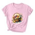 thumbnail image 2 of Qiopertar T-Shirt Décontracté Imprimé à Manches Courtes pour Femmes, Col Rond, Grandes Économies de Vacances! Offres de la Semaine Liquidation, 2 of 3