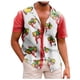 thumbnail image 2 of Summer New Men's Printed Slim Fit Shirt Large Fashion Casual Short Sleeve Shirt Men2XL, 2 of 4