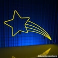 thumbnail image 2 of Glowneon Shooting Star Neon Sign, Star Led Sign, Christmas Decor,Noel Gifts, Christmas Star Led, 2 of 4