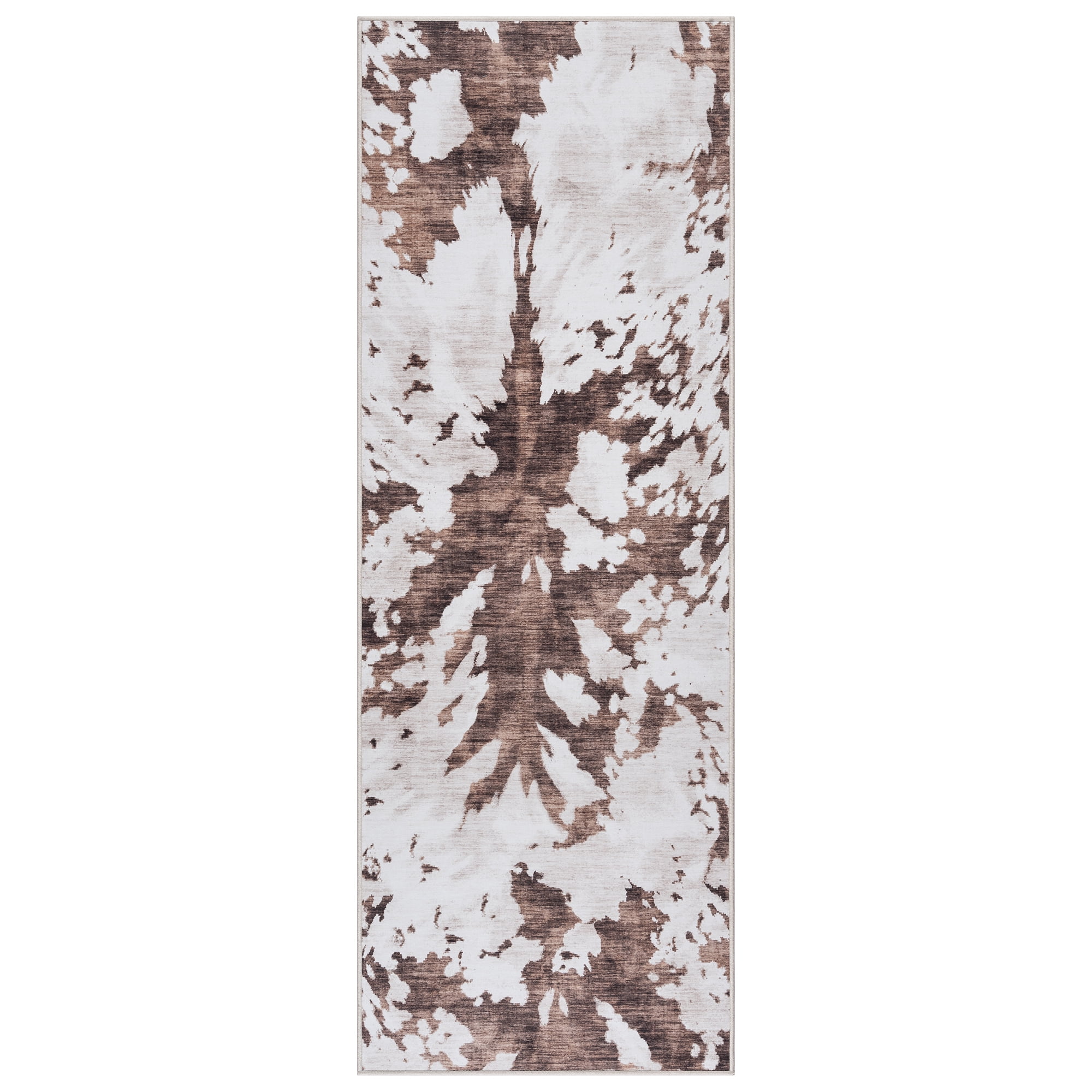 Crystal Print Charley Modern Animal Print Cow Area Rug, 2x6