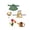 A, variant on AZXY 23 Inch Porch Goose Outfits, Mushroom Print Apron Porch Goose Clothes, Mushroom Decor Knit Hat Lawn Goose Costume for Shaded Plant Bed, Side Garden, Back Walkway Decor, Green
