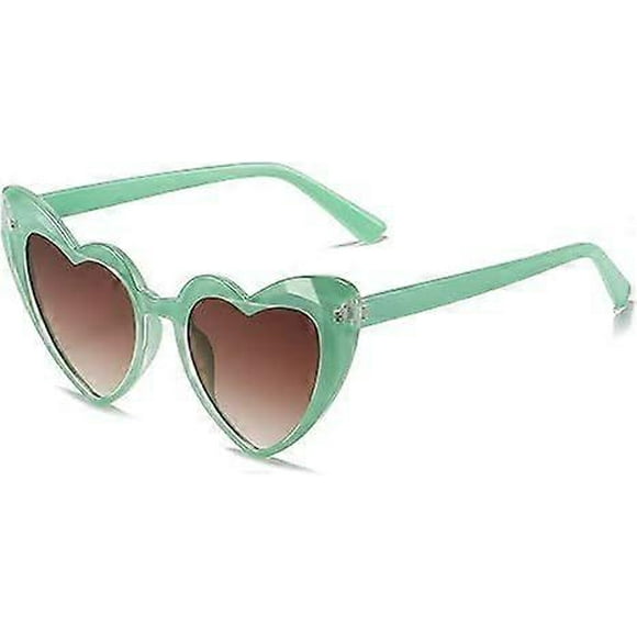 70 is vintage love heart sunglasses - fancy colorful UV400 protection eyewear party outdoor for women men kids heart shape