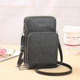 thumbnail image 1 of 18cm Women Pu Leather Crossbody Shoulder Bags Bag Phone Purse Multi Pocket Travel Handbag Gifts, 1 of 1
