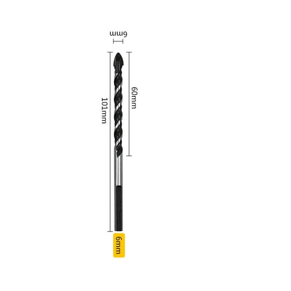 Yesfashion Multi-purpose Alloy Triangle Drill Bit Drilling Porcelain Ceramic Wall Glass Mirror Wood