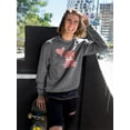 thumbnail image 2 of Sitting Lovely Pug Sweatshirt Men -Smartprints Designs, Male 4X-Large, 2 of 4