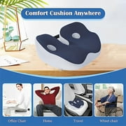 Clearance! Cushion Lab Seat Cushion, Relieves Back Sciatica Pain Tailbone Pain Coccyx Degenerating Disc Orthopedic Osteoarthritis Prostate Cushion - Memory Foam Comfort Ischial Tuberosity Pillow