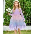 thumbnail image 3 of Arshiner Flower Girl Dress Toddler Contrast Lace Tutu Irregular Tulle Wedding Birthday Party Dresses, 3 of 6