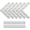 Brushed Nickel, variant on T Brace, 120x120mm (5" x 5") T Brackets Mending Plate Flat Repair Plates Joining Bracket Brace, Stainless Steel Matte Black, 6 Pcs