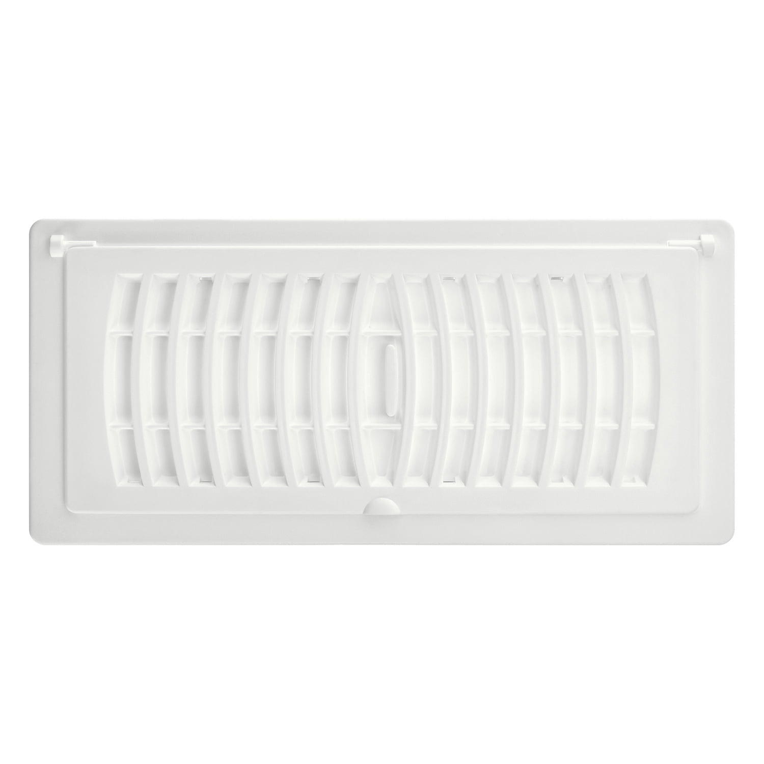 (2 pack) Imperial 4-inch x 10-inch White Plastic Pop Up Louvered, Floor Register, Rectangular, Household Vent Covers