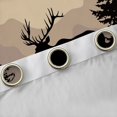 thumbnail image 4 of Homewish Wild Deer Elk Curtains Pack of 2 (42x84 Each),Tropical Plant Pine Tree Curtains Blackout,Rustic Farmhouse Cabin Bedroom Curtains For Girls Boys,Ultra Soft Home Decor, 4 of 6