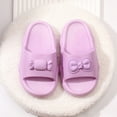 thumbnail image 2 of HCNTES Toddler Baby Slides Slipper Unisex Child Boys & Girls Slide Sandals for Kids Flip Flops Comfy Shower Slippers Beach Garden Shoes(Purple,9), 2 of 5