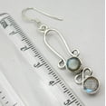 thumbnail image 3 of SilverStarJewel Sterling Silver Labradorite Earrings 2" Women Stone Jewelry, 3 of 3