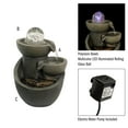 thumbnail image 3 of Pure Garden  3-Tier Waterfall Tabletop Water Fountain - Gray, 3 of 7