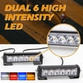 Clearance! Strobe 6 LED Flash Emergency Hazard Warning Grille Light Bar