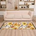 thumbnail image 2 of Yayeee Runner Rug for Bedroom 2'x6' Machine Washable Hallway Non Slip Mat, Yellow Flowers, 2 of 8
