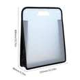 thumbnail image 5 of 3PCS Handheld Book Bag Clear File Organiser Bag Document Storage Case, 5 of 21
