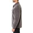 thumbnail image 2 of Men's Smith's Workwear Sherpa-Lined Fleece Shirt Jacket Color: Dark Grey Size: XL, 2 of 5