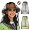 thumbnail image 2 of Dos Mosquiteras Extra Grandes con Mascarillas Faciales - Malla Resistente para Insectos, Malla Fina para Protección contra Insectos, Compatible con Sombreros/Cabezas, Ideal para Pesca y Caza - Prev..., 2 of 5