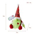 thumbnail image 1 of Muñeca monstruo de pelo verde, muñeca enana sentada, muñeca sin rostro de pelo verde con barba larga, Grinch, decoración navideña, 1 of 4
