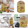 thumbnail image 2 of Renewold Sunflower Blender Anti Splash Cover Coffee Juice Machine Blender Dust Cover Easy to Clean Kitchen Appliance Decor Cover Hello Fall, 2 of 6