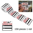 thumbnail image 1 of 150Pcs/roll Oil Change Maintenance Service Reminder Stickers Window Sticker PET Adhesive Labels Car Sticker Exterior Accessories, 1 of 7