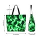 thumbnail image 5 of Balery Green Tie Dye Bolsa Tote Estilo Estético con Cremalleras, Bolsa de Hombro, Bolsa de Compras Grande y Plegable, 5 of 8