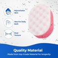 thumbnail image 2 of Qucyy Bath Sponge for Adults - Double-Sided Body Massage Sponges, 2 of 5
