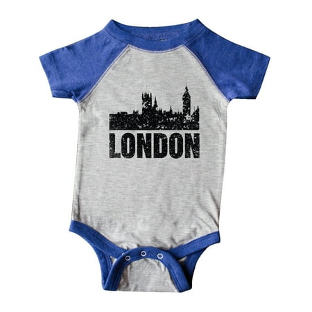 

Inktastic London England City Skyline with Grunge Gift Baby Boy or Baby Girl Bodysuit