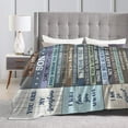 thumbnail image 4 of To My Son Blanket Gifts For Kids Adults - Lightweight Throw Blanket For Bedroom Living Room Decor Soft Fuzzy Fleece Cozy Plush Bed Couch 50"X40", 4 of 7