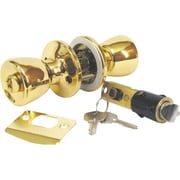 1PACK United States Hardware Polished Brass Entry Door Knob