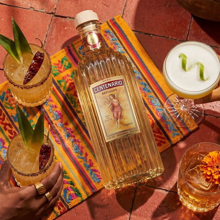 Gran Centenario Reposado Tequila, 750 ml Glass Bottle, 40% ABV