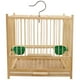 thumbnail image 4 of 1 juego de jaula de bambú para loros con gancho para colgar, para uso en interiores y exteriores., 4 of 7