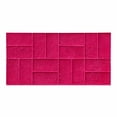 thumbnail image 2 of Tampons en Béton Tissé Panier Porté par Walttools / Motif Pavé Tissé Classique, Tapis Texturé en Polyuréthane Robuste, Détail Décoratif Réaliste (Rouge, Rigide), 2 of 4