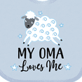 thumbnail image 4 of Inktastic My Oma Loves Me Baby Lamb Boys or Girls Baby Bib, 4 of 4