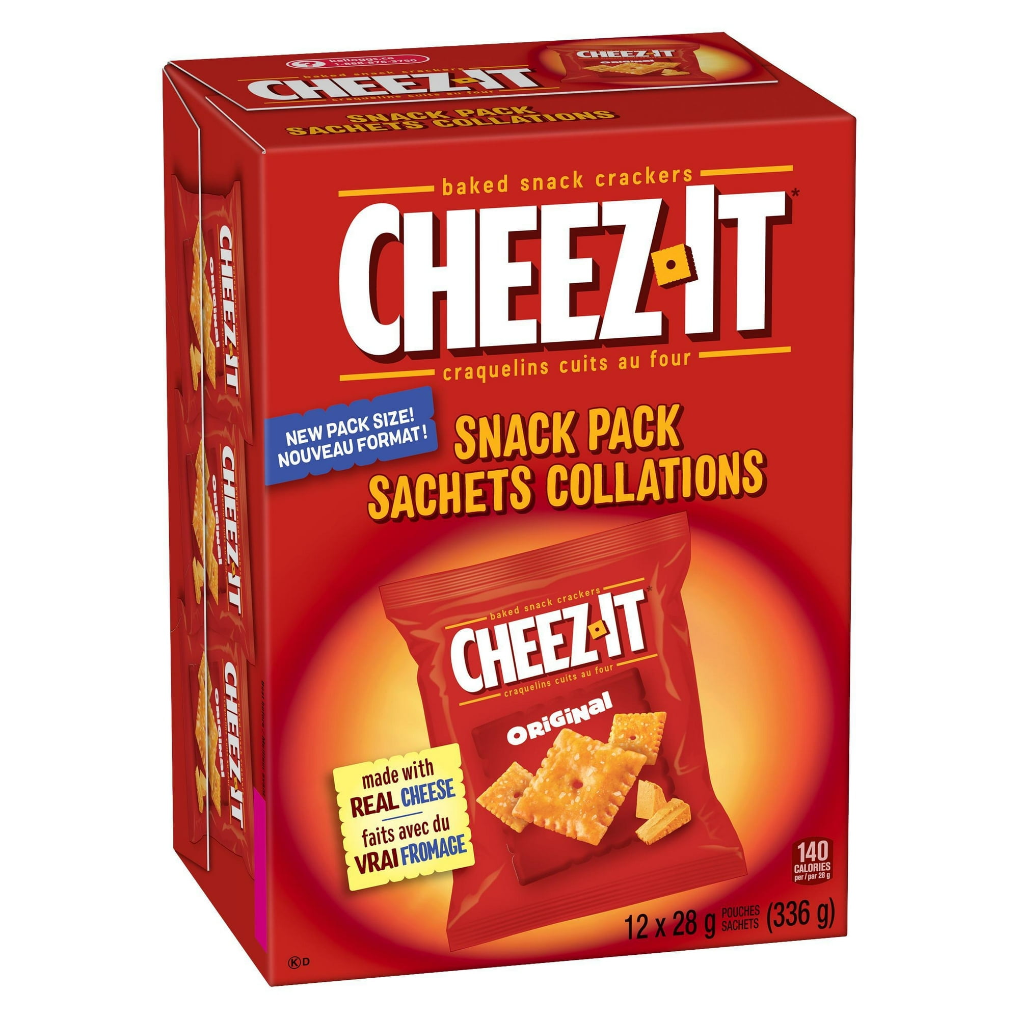 Cheez-It Baked Snack Crackers Original 12x28g