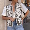 thumbnail image 1 of Chaleco Lady WaistCoat Tops Slim Fit bordado bohemio cómodo uso diario Cgtredaw Verde militar S para Mujer, 1 of 1