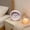 Pink, variant on Konghyp Cute Irregular Shaped Analog Alarm Clock, Silent Sweep Motion Clock with Night Light, Desk Clock for Bedroom, Living Room, Office, Stylish Decor, Kawaii Design