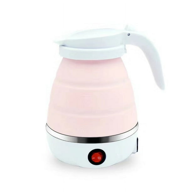 Mini hervidor plegable de silicona, hervidor eléctrico portátil, pequeño hervidor de viaje para exteriores, hervidor eléctrico retráctil