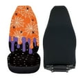 thumbnail image 6 of Binienty Halloween Spider Web Car Seat Covers Set of 2 Front High Back Bucket Seat Covers Easy Install Automotive Protective Cloth Cover Stretchy Fit for Car SUV Sedan Truck, 6 of 7