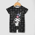 thumbnail image 4 of Kuromi And My Melody Kuromi And My Melody Baby Boy Girl Romper Short Sleeve Cotton Bodysuit Outfits Jumpsuit Summer One Piece Clothes, 4 of 8
