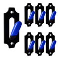 thumbnail image 1 of Colgadores de pared con forma de calavera LAJIAOZ, 6 unidades, silicona azul, 1 of 9