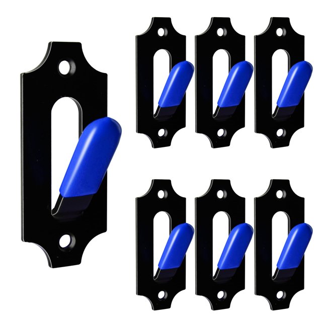 Colgadores de pared con forma de calavera LAJIAOZ, 6 unidades, silicona azul