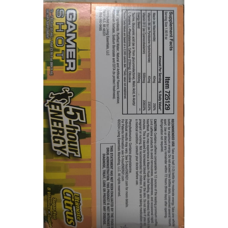 5-hour ENERGY , Extra Strength, Ultimate Citrus, 12 Pack, 1.93 oz