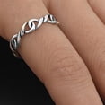 thumbnail image 4 of Infinity Twist Knot Love Ring .925 Sterling Silver Band Jewelry Female Male Unisex Size 7, 4 of 4
