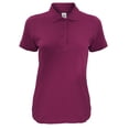 thumbnail image 1 of B&C - Polo de manga corta modelo Safran Timeless para mujer (Vino), 1 of 2