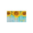 thumbnail image 2 of 2 Piece Gray Wood Sunflower Flowers Rug Kitchen Rug Set, Decor Kitchen Rugs, Absorbent Non-Slip Washable Floor Mats, Home Indoor Runner Rugs 17"x47"+17"x30", 2 of 7