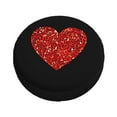 thumbnail image 3 of 17'' Red Drug Love Tire Cover, Universal Spare Wheel Covers, Dust-Proof, Water-Proof, Sun-Proof and Corrosion-Proof, 3 of 9